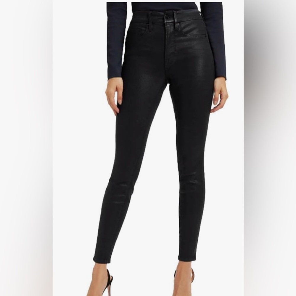 Good American Good Legs coated skinny jeans, size 24